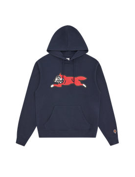 Running Dog Popover Hood - Navy