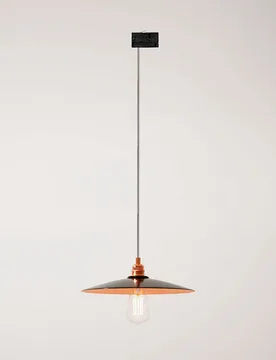 Cables Lampe Suspendue Sans Ampoule Ceramic Plate Track Stucchi Black / Copper One Size - Creative - FashionsVida