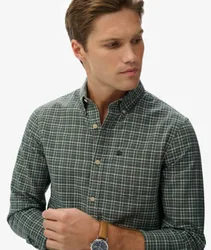 Superdry Herren Premium Kariertes Oxford-hemd Green - Größe: XL