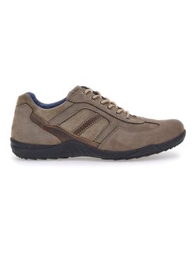 Scarpe Stringate Taupe In Vera Pelle 7016 45