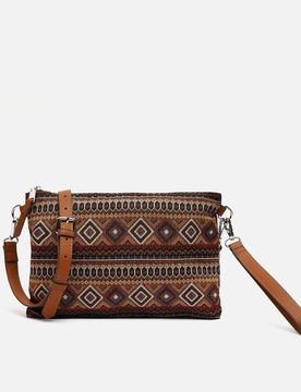 Sac bandoulière petit Misi avec imprimé jacquard ED
