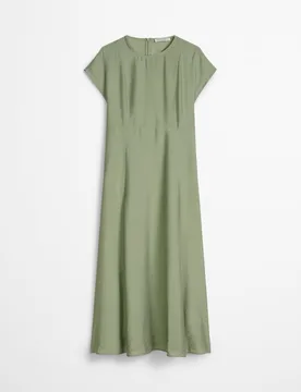 Vestido arrugado regular de una mezcla de viscosa - MARC O'POLO - FashionsVida