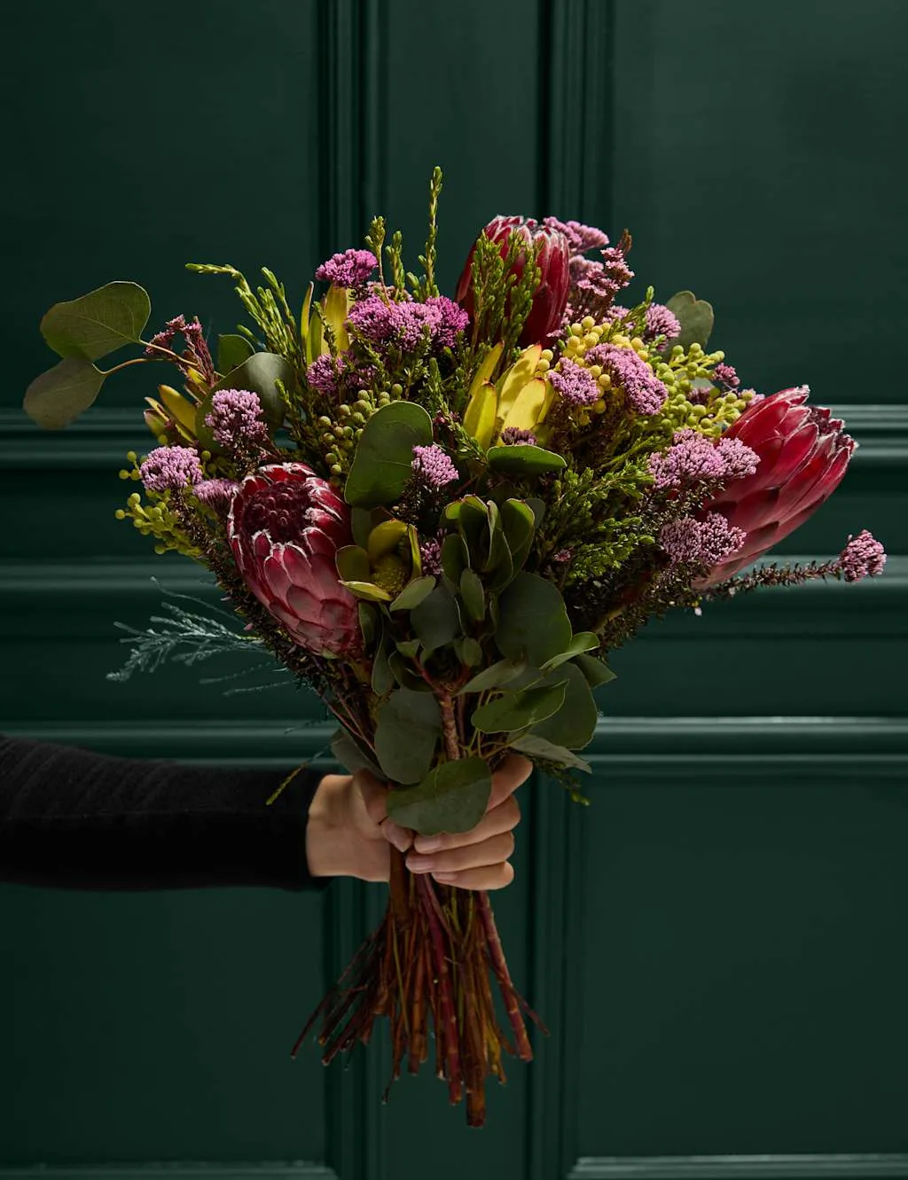 Protea & Eucalyptus Bouquet - M&S Flower Market - FashionsVida