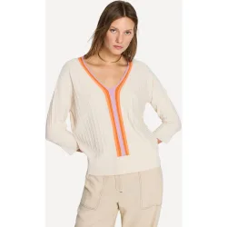 Jersey de mujer cuello pico