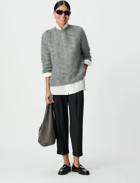 Pantalón recto de mujer liso cropped - IKKS - FashionsVida