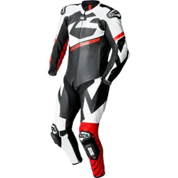Tuta Moto Intera Ace 1.0 1pc Nero - Bianco - Rosso taglia 48
