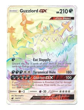 Pokemon SM Crimson Invasion 116/111 Guzzlord GX (Rainbow Rare) - Pokémon - FashionsVida