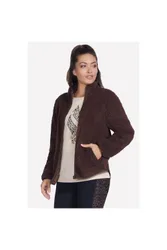 Women's Skech-Sherpa Jacket in Brown Size: XL - Brown - Size: XL