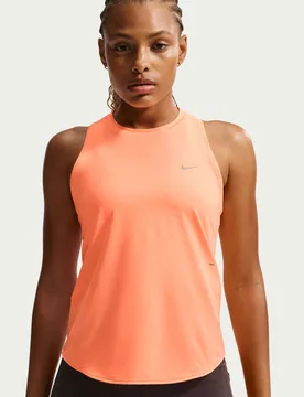 Swift Dri-FIT Racer Back Mesh Panel Tank Top Orange Mix female - Nike - FashionsVida