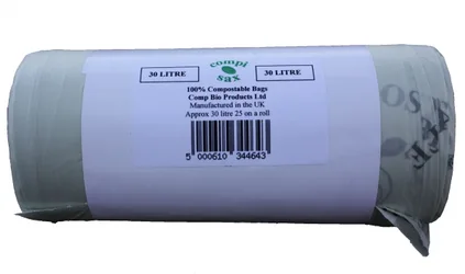 Compostable Bin Liners - 30L - Roll of 25