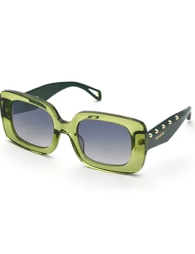 Lunettes De Soleil Szv423 Shiny Transp.Green Smoke Gradient/Mirror Silver/CAT2