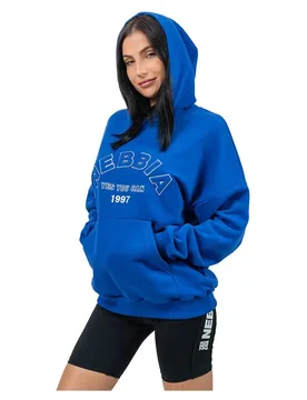 Sweat à Capuche Branded Oversized Gym Rat Blue M - Nebbia - FashionsVida