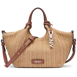 Sac En Toile Paula Small Natural / Saddle One Size unisex