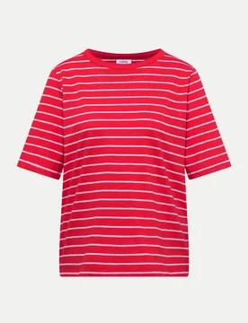 Cecil T-Shirt Gestreift Rot M - CECIL - FashionsVida