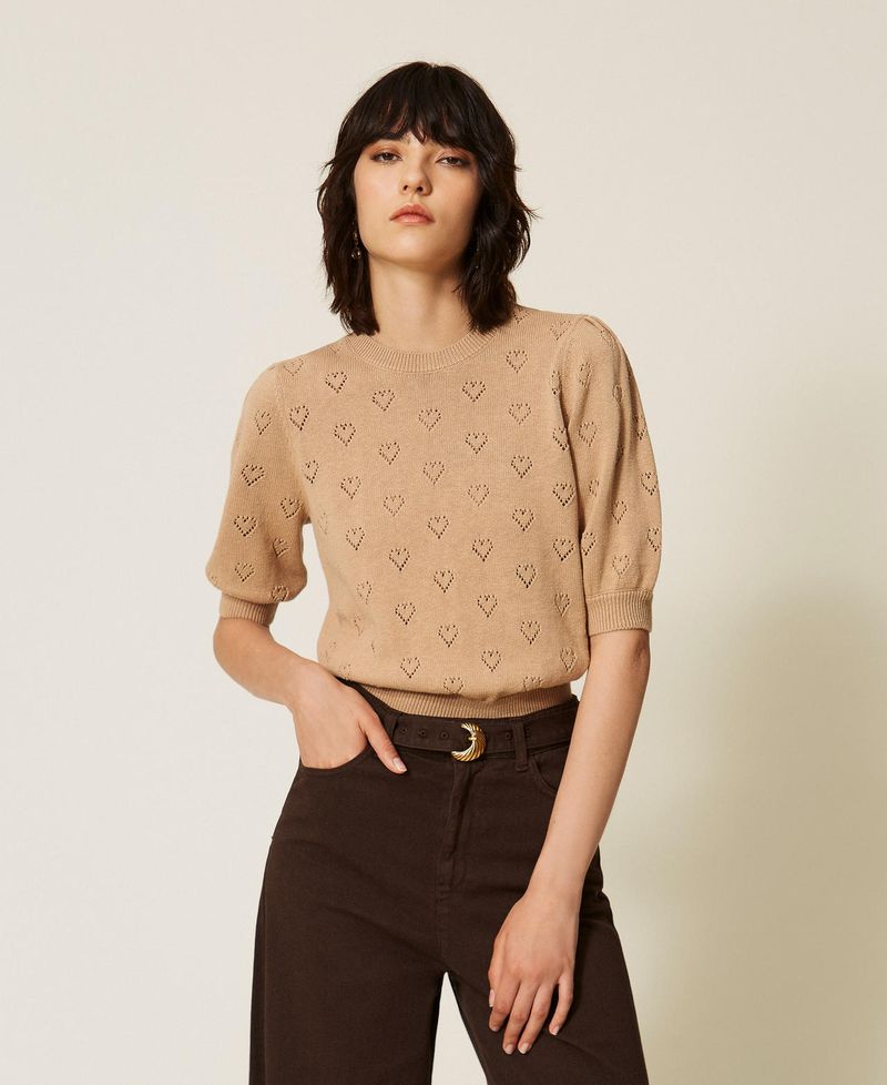 Twinset Pull avec motif de caurs
