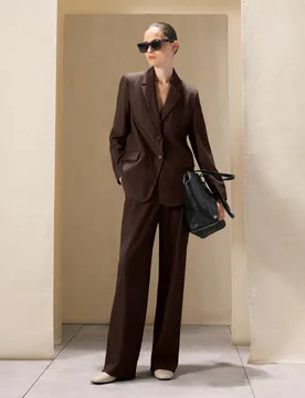 Pantalón ancho fantasía de mujer - Woman El Corte Inglés - FashionsVida