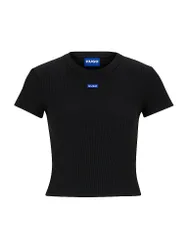 HUGO T-Shirt Cropped Fit schwarz S damen