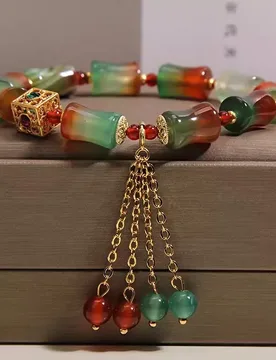 Ascending Peacock, Agate, Bamboo Bracelet, New Chinese Retro, National Style, Su Pendant, Bracelet, Gift for Best Friends - Aliexpress - FashionsVida