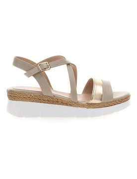 Sandali Beige Con Cinturino e Platform 51301 36