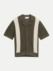 Strick Polo-Shirt Braun L