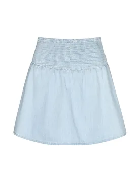 Minifalda ZILENA 1 azul claro XS - Drykorn - FashionsVida