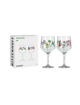 Set de 2 vasos de ginebra BOTANIC LIGHTS #9 #10 Olaf Hajek 2024 multicolor - Ritzenhoff - FashionsVida