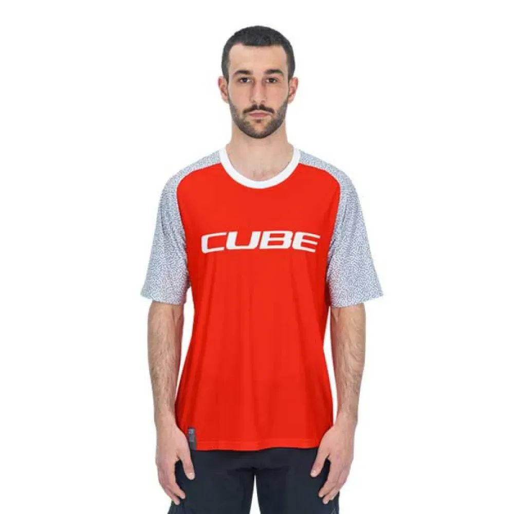 Maglia Da Enduro A Maniche Corte Vertex Orange - CUBE - FashionsVida