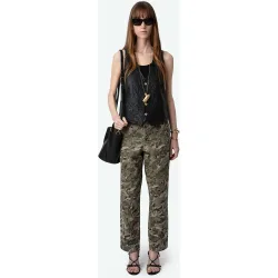 Zadig & Voltaire - Pantalón recto de mujer Pilote con estampado de camuflaje