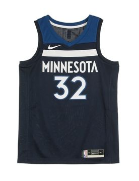 Canotta Basket Uomo Nba Swingman Jersey Icon Edition 2020 No 32 Karl-anthony Towns Mintim College Navy