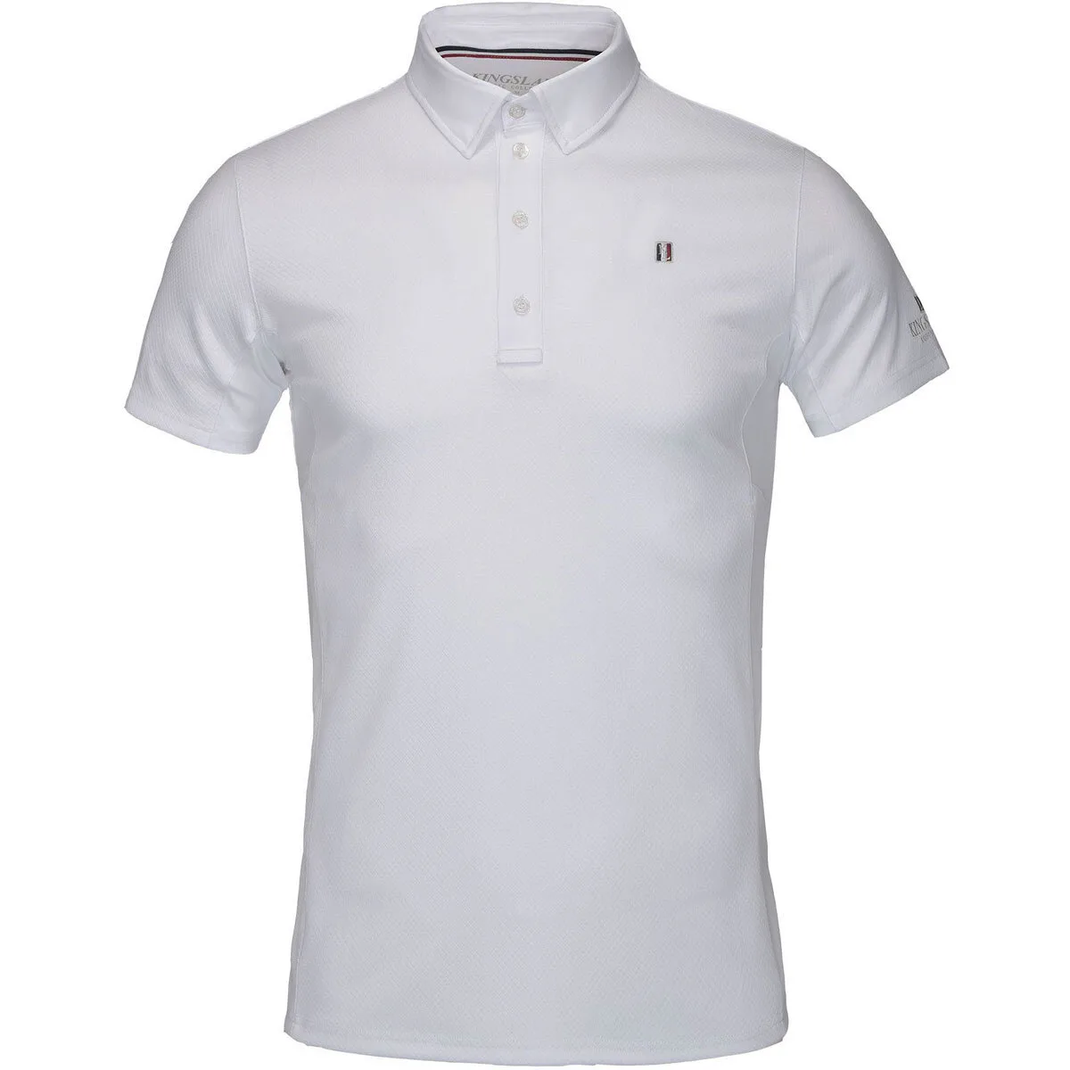 Herren Turniershirt Kurzarm white M - Kingsland - FashionsVida