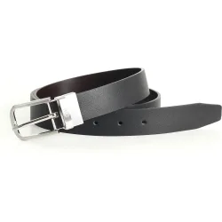 Cinturón de hombre reversible marrón