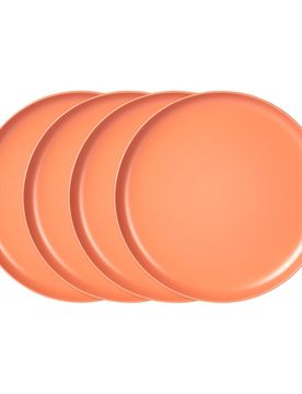 Speiseteller „Basic“, 4 Stück orange