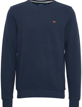 BLEND Sudadera navy / marrón