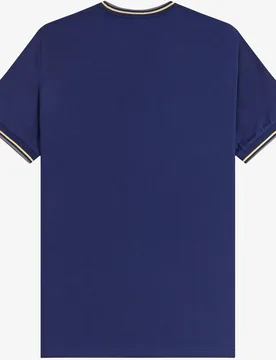 Camiseta de hombre de manga corta y ribetes con dos franjas - Fred Perry - FashionsVida