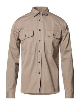 XACUS Hemd Herren Khaki 40 Herren