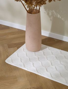 Tappeto con motivo decorativo - bianco