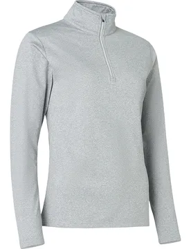 Layer Dunbar Fleece 1/2-Zip, hellgrau m - Abacus - FashionsVida