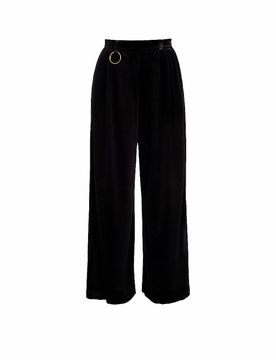 Samthose schwarz 40 damen