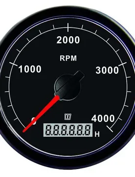 Rpm Tachometer 12-24v Black 100 mm unisex - VETUS - FashionsVida