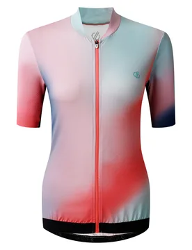 Womens/ladies Aep Stimulus Iii Gradient Cycling Jersey (Multicoloured) - Green - Size 14 Uk - Dare 2b - FashionsVida