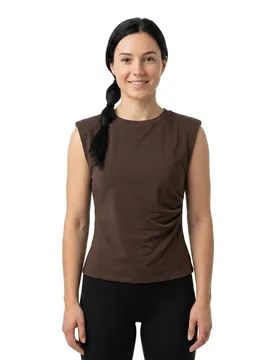 Blusa Senza Maniche Pina Top Chocolate Brown 2XL