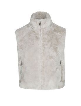 Gilet in Felloptik NIKKI creme 40 damen