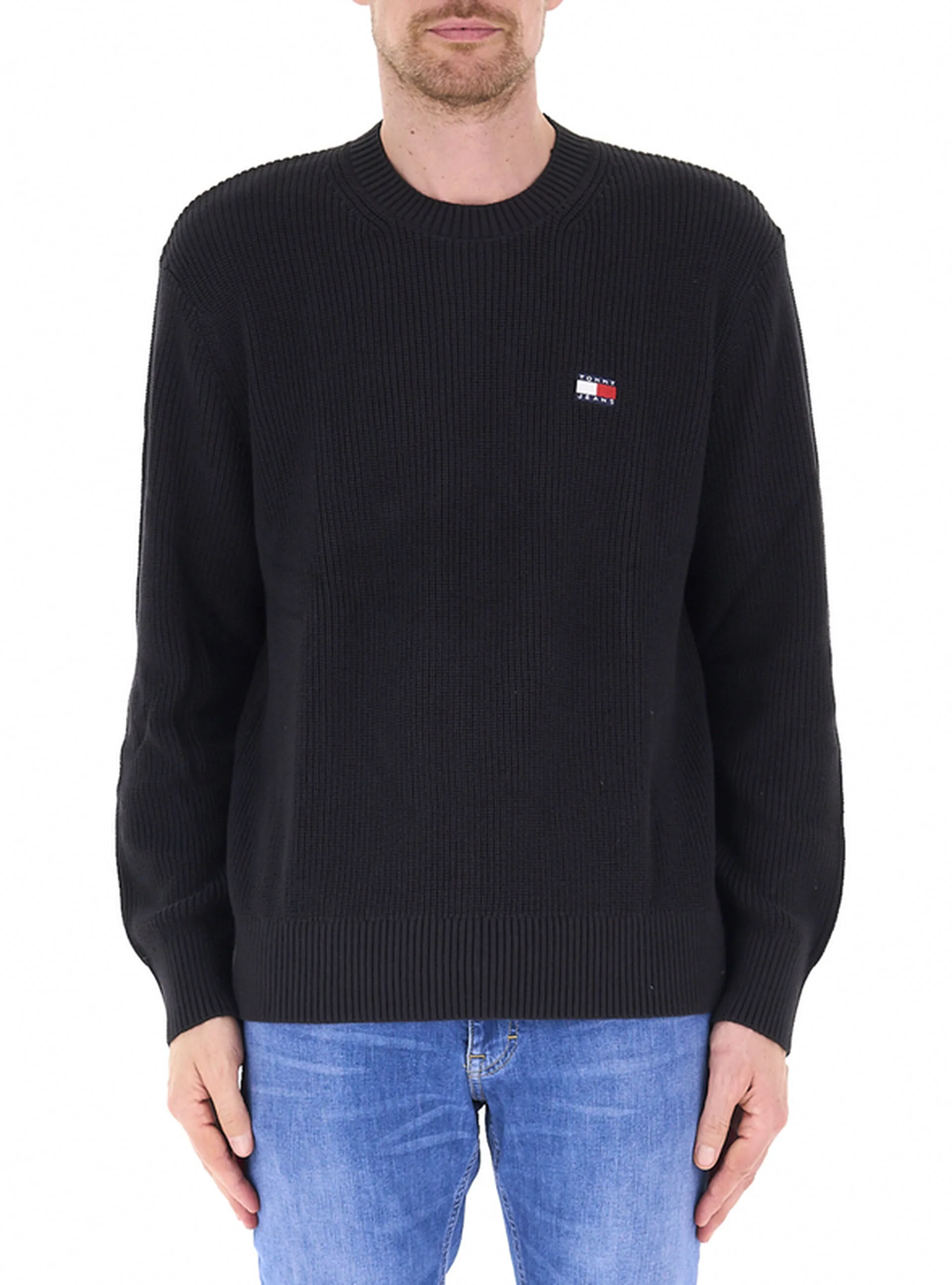 Maglione in cotone NERO M - Tommy hilfiger - FashionsVida