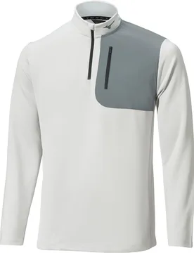 Layer Essential 1/4-Zip, grau xl - Mizuno - FashionsVida