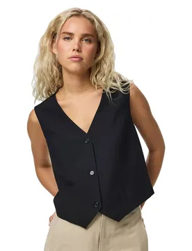 Pieces Gilet Bosella Black M