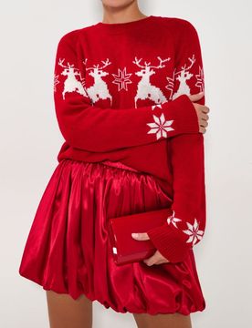 Sinsay - Maglione natalizio - rosso