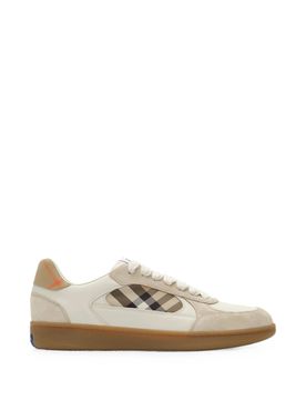 Contrasting Cuff Sneakers with Iconic Check Pattern