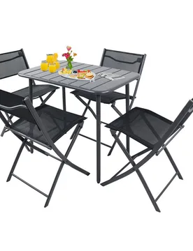 Tlg. Gartenset "Sumila" 80 x 55 Schwarz - VCM - FashionsVida
