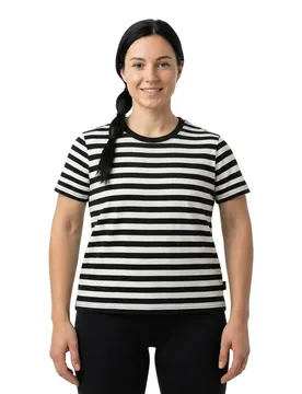 T-shirt à Manches Courtes Verkstad Black / Off White XS