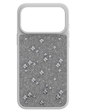 Custodia per smartphone High, Cristalli Flat Back, iPhone® 17 Pro Max, Tono argentato OS
